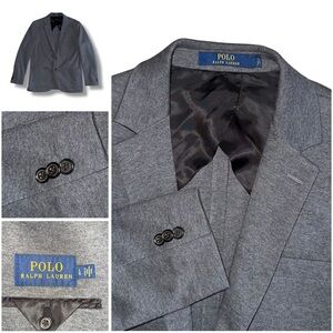 Polo Ralph Lauren Blazer Sports Coat Jacket Knit Cotton Polyester Blend Men’s L